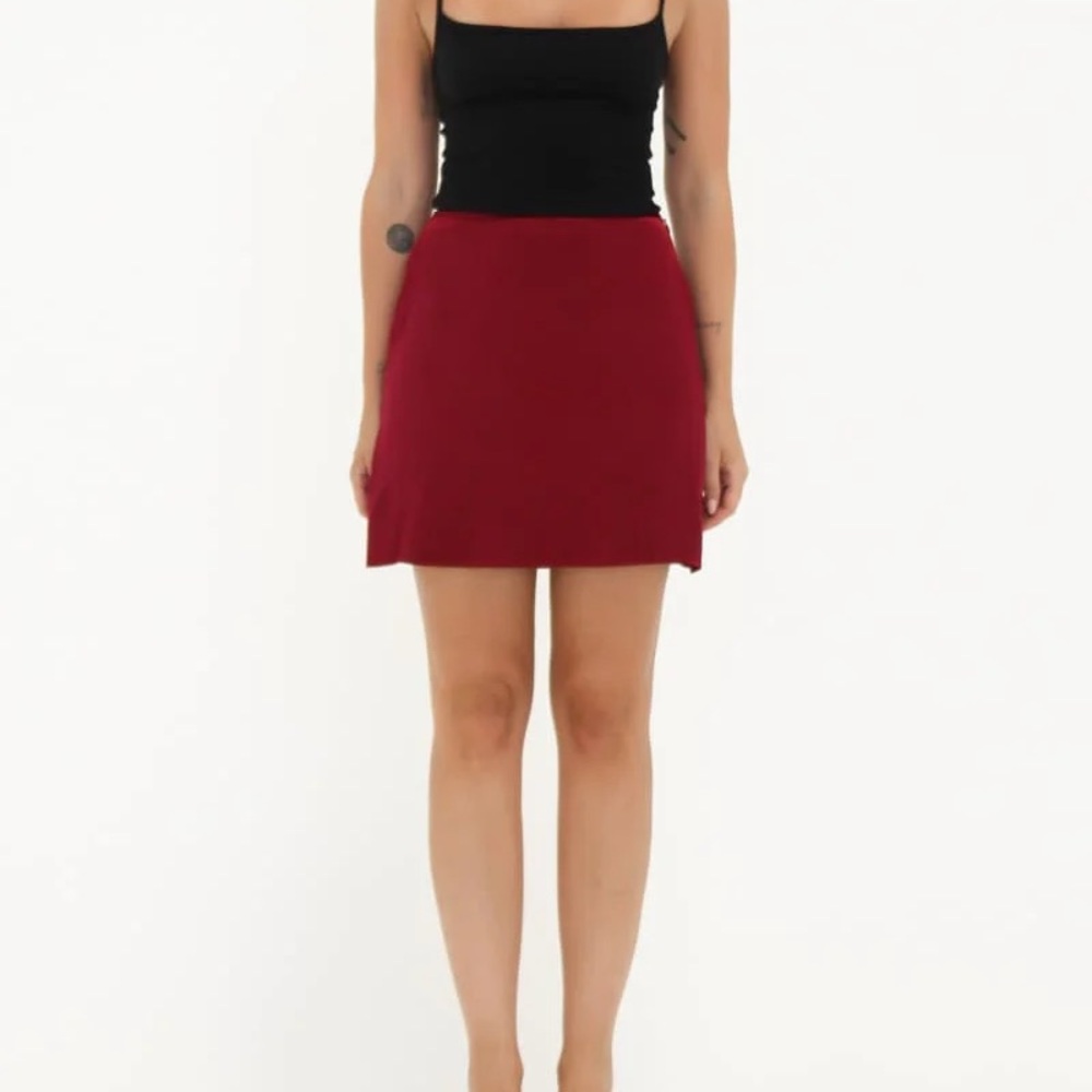 Rumored Kerrigan Mini Skirt Merlot -โ 12